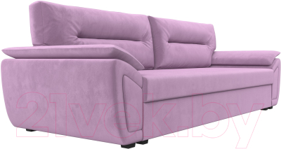 Диван Лига Диванов Нэстор Лайт (микровельвет сиреневый)