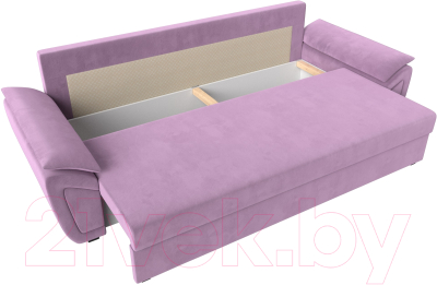 Диван Лига Диванов Нэстор Лайт (микровельвет сиреневый)