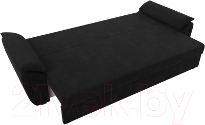 Диван Лига Диванов Нэстор Лайт (микровельвет черный)