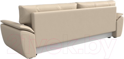 Диван Лига Диванов Нэстор Лайт (экокожа бежевый)