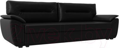 Диван Лига Диванов Нэстор Лайт (экокожа черный) - фото