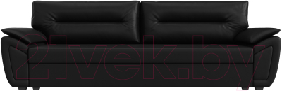 Диван Лига Диванов Нэстор Лайт (экокожа черный)