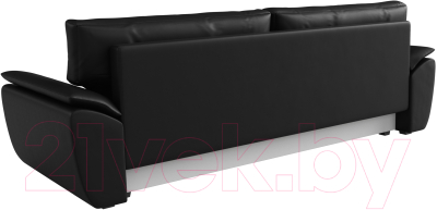Диван Лига Диванов Нэстор Лайт (экокожа черный)