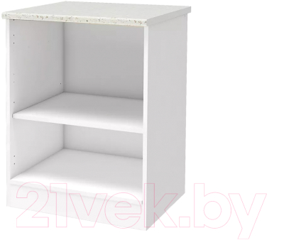 Шкаф-стол кухонный Stolline Уют СТЛ.275.06МСТ (белый/дуб сонома)