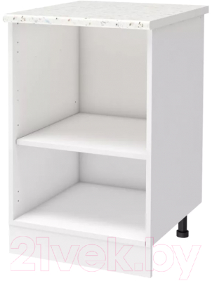 Шкаф-стол кухонный Stolline Уют 275.08МСТ (белый/дуб сонома)