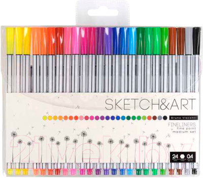 Набор лайнеров Bruno Visconti Basic Fineliner 0.4мм / 36-0013 - фото