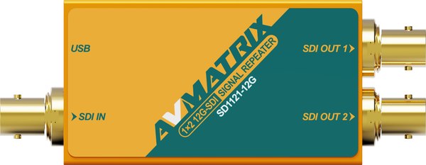 Сплиттер Avmatrix SD1121-12G 1x2 12G-SDI / 30052