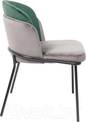 Стул Алвест AV 418 (графитовый бархат H-18/изумрудный H-30/черный)