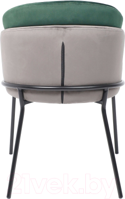 Стул Алвест AV 418 (графитовый бархат H-18/изумрудный H-30/черный)