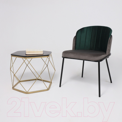 Стул Алвест AV 418 (графитовый бархат H-18/изумрудный H-30/черный)