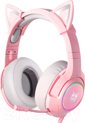 Наушники-гарнитура Onikuma K9 Pink Cat - фото