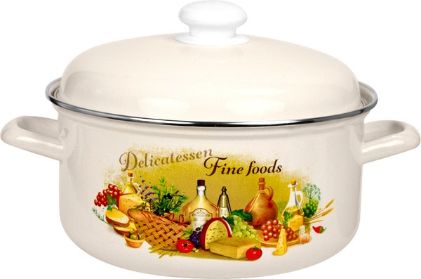 Кастрюля Лысьвенские эмали Итальянская кухня С-1515АП2/4Жм - фото