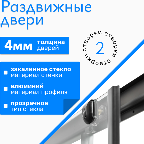 Душевой уголок Saniteco SN-902B (90x90)