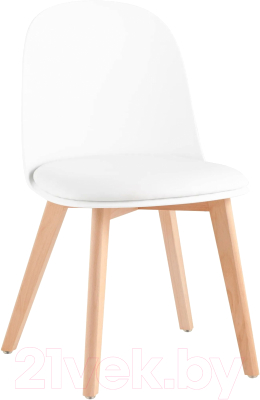 Стул Stool Group Fog с подушкой / SL-7022DM (белый, деревянные ножки) - фото