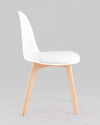 Стул Stool Group Fog с подушкой / SL-7022DM (белый, деревянные ножки)