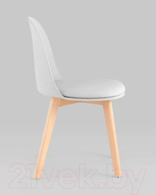 Стул Stool Group Fog с подушкой / SL-7022DM (светло-серый, деревянные ножки)