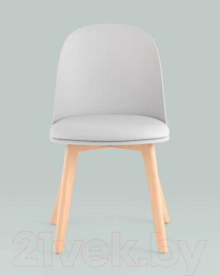 Стул Stool Group Fog с подушкой / SL-7022DM (светло-серый, деревянные ножки)