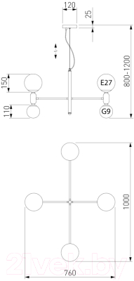 Люстра Евросвет 30182/8 (белый)