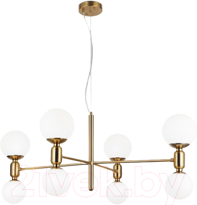 Люстра Евросвет 30182/8 (латунь) - фото