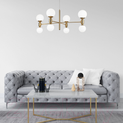 Люстра Евросвет 30182/8 (латунь)