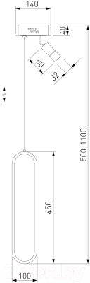 Потолочный светильник Евросвет 90269/1 (черный/золото)