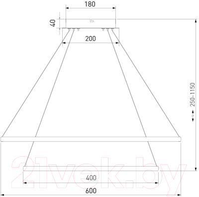Потолочный светильник Евросвет 90264/2 (латунь)