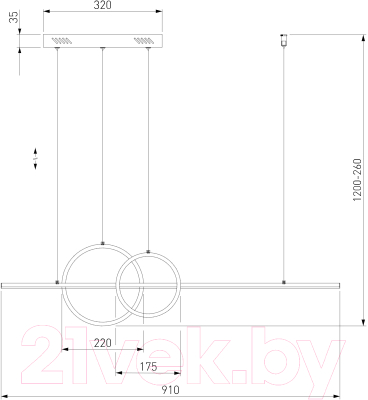 Люстра Евросвет 90265/1 (черный)