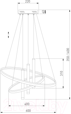 Люстра Евросвет 90270/3 (черный)