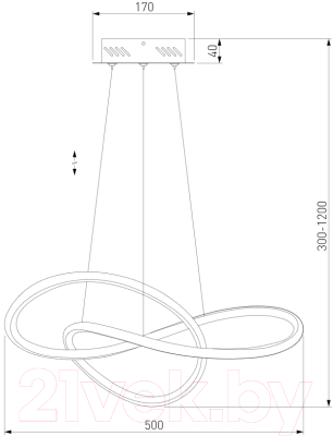 Потолочный светильник Евросвет 90312/1 (черный)