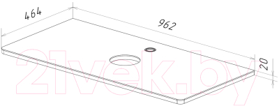 Столешница для ванной LEMARK Olivia / LM08OL100S