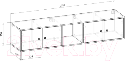 Шкаф навесной MFMaster Прайм-51-2