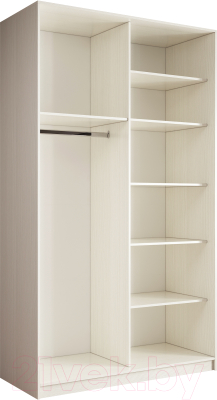 Шкаф-купе Евва 14 BBZ.01 / АЭП ШК.2 02 (бодега/жемчуг зерно)