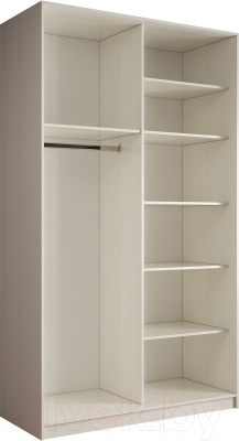 Шкаф-купе Евва 14 BBZ.03 / АЭП ШК.2 02 (бодега/жемчуг зерно)