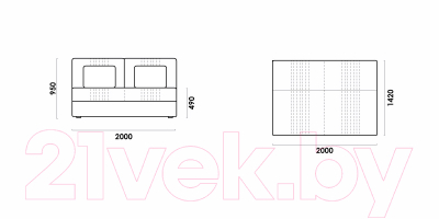 Диван Rivalli Паркер