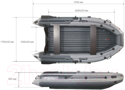 Надувная лодка Reef Скат / RF-S370FL