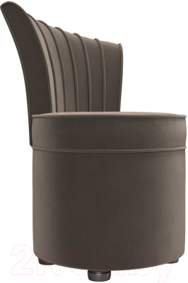 Кресло мягкое Лига Диванов Ирис (велюр коричневый)