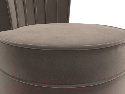 Кресло мягкое Лига Диванов Ирис (велюр коричневый)