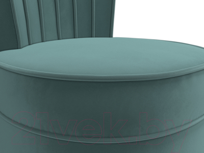 Кресло мягкое Лига Диванов Ирис (велюр бирюзовый)