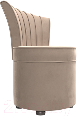 Кресло мягкое Лига Диванов Ирис (велюр бежевый)