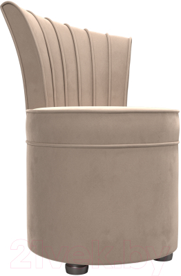 Кресло мягкое Лига Диванов Ирис (велюр бежевый)