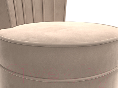 Кресло мягкое Лига Диванов Ирис (велюр бежевый)