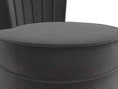 Кресло мягкое Лига Диванов Ирис (велюр серый)