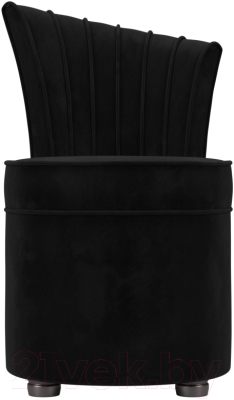 Кресло мягкое Лига Диванов Ирис (велюр черный)