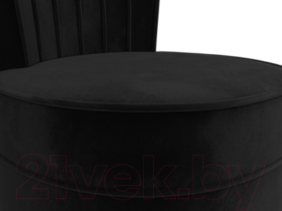 Кресло мягкое Лига Диванов Ирис (велюр черный)