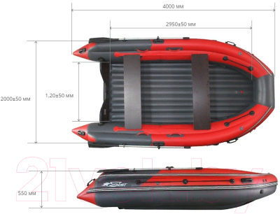 Надувная лодка Reef Скат / RF-S400FL