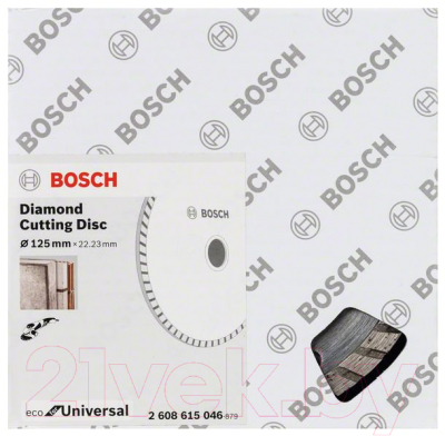 Отрезной диск алмазный Bosch 2.608.615.046