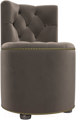 Пуф Лига Диванов Саваж (велюр коричневый) - фото