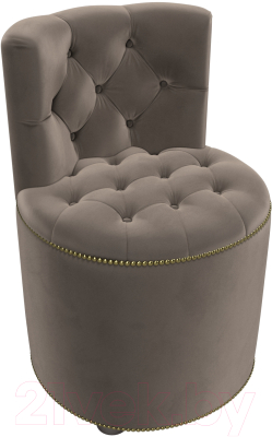 Пуф Лига Диванов Саваж (велюр коричневый)