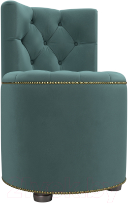 Пуф Лига Диванов Саваж (велюр бирюзовый) - фото