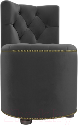 Пуф Лига Диванов Саваж (велюр серый) - фото